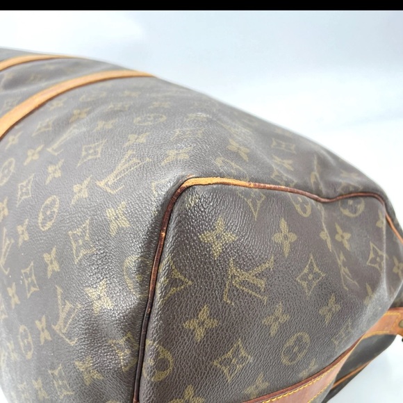 Louis Vuitton Monogram Canvas Duffel Bag with Tan Accents - Picture 7 of 16